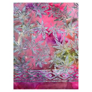 Premium Handmade Nonwoven Tropical Leaf <b>Fabric</b> Eco-Friendly Quick-Dry Lightweight 100% Polyester for Girls DIY Summer Garments - Product Image 2