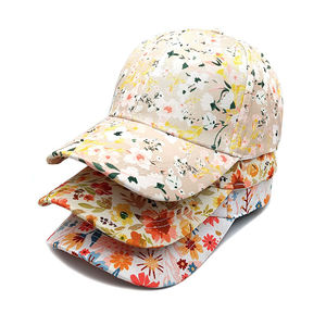 Gorra de Béisbol de Algodón con Estampado Floral, Unisex, Casual, para Primavera/Verano, Transpirable, Diseño Personalizado - Product Image 4