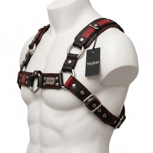 <b>Leather</b> Style Construction Buckle Detail Fashion Accessory OEM Whole Custom Men <b>Leather</b> Harness Adjustable Strap Body Harness - Product Image 6
