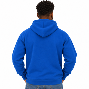 Phi Beta Sigma Royal Blue <b>Men's</b> Hooded <b>Sweatshirt</b> with <b>White</b> Greek Letter Embroidery Custom Pullover Fleece Hoodie Kangaroo - Product Image 2