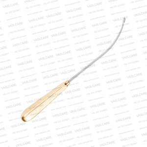 Dissecteur orbital à extrémité incurvée de 9-1/4 pouces pour lifting frontal et sourcils, instrument de chirurgie plastique par Vaslcare - Product Image 2