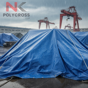 Bâche de protection industrielle contre la pluie, bâche de protection imperméable stabilisée aux UV pour les chantiers de construction et le stockage de matériaux - Product Image 6