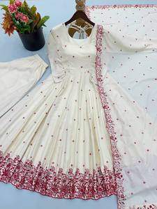 Magnifique robe Anarkali Salwar Kameez traditionnelle pakistanaise pour femmes, tenue ethnique, prix de gros pour femmes, Pishwas Anarka - Product Image 3