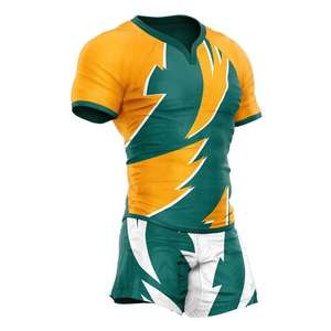 ชุดยูนิฟอร์มรักบี้ฟุตบอลคุณภาพสูง ระบายอากาศได้ดี พิมพ์โลโก้สีตามสั่ง ไซส์ใหญ่ 100% โพลีเอสเตอร์ แห้งเร็ว รุ่นใหม่ล่าสุด - Product Image 5