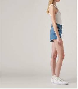 Achetez des shorts en jean pour femmes, best-sellers de la mode streetwear, longueur genou, avec poches, en vente à prix avantageux - Product Image 2