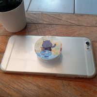 Support de téléphone personnalisé CALA en forme d'animal mignon avec support adhésif flexible en acier au carbone et design amusant pour une prise en main facile 50-65mm