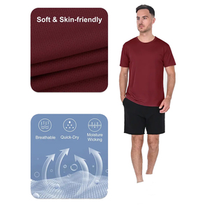 เสื้อยืดคอกลมเปล่าแบบกำหนดเองสำหรับผู้ชาย แขนสั้น คุณภาพพรีเมียม ขายส่ง เสื้อยืดออกกำลังกาย เสื้อยืดสตรีทแวร์ - Product Image 3