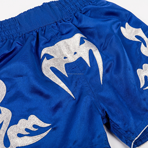 Custom Sublimation <b>Men</b> Muay Thai Shorts Premium Satin Kickboxing Training <b>Trunks</b> Wholesale Custom Logo MMA Fighting Shorts - Product Image 5