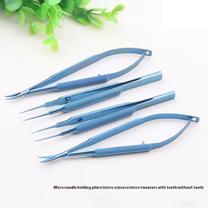 Juego de Instrumentos para Cataratas Paco: Pinzas y Portaagujas (Juego de Cuatro Piezas) - Instrumentos Microquirúrgicos - Product Image 6