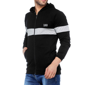 Prix avantageux pour les acheteurs en gros / Sweat à capuche en polaire pour homme de haute qualité avec fermeture éclair et cordons de serrage pour ajuster la capuche - Product Image 3