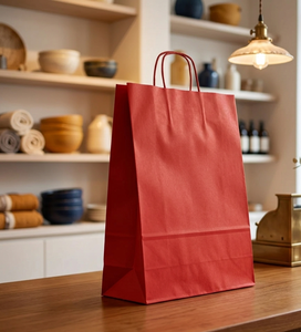 Bolsa de papel Kraft con logotipo personalizado, embalaje para guardar alimentos, compras, venta al por mayor, precio barato - Product Image 5