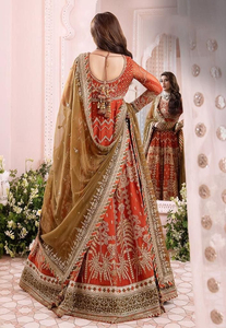 Traje de Novia Indio-Pakistaní de Diseño con Bordado, Maxi Lahenga Choli de 3 Piezas, Trajes de Boda de Diseñador para Fiestas - Product Image 3