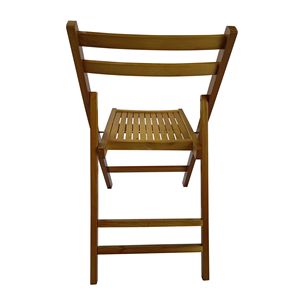 Set di 4 Sedie Pieghevoli in Legno Color Miele con Doghe - Arredamento per Eventi Speciali - Stile Pieghevole - Product Image 3