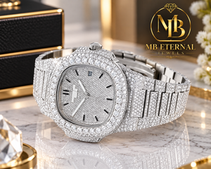 Montre MB ETERNAL Diamond 40 mm carrée, analogique, quartz, bracelet en acier inoxydable, verre, fermoir déployant, luxe pour homme - Product Image 3