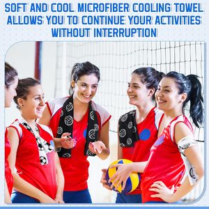 Toalla refrescante personalizada para equipos, suave, ligera, de secado rápido, con sensación de hielo, para el cuello, para entrenamiento deportivo, gimnasio, correr, alivio del calor al aire libre - Product Image 5