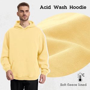 Sudadera con Capucha de Alta Calidad, Lavado Desgastado, Mezcla de Algodón y Poliéster, Estilo Urbano - Product Image 3