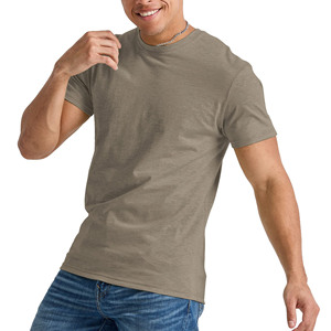 Camiseta de Hombre de Algodón Pima Lisa de Alta Calidad, Ajustada, con Logotipo Personalizado por Sublimación, Tallas Grandes, Venta Caliente - Product Image 3