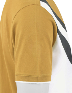 Chemise de golf à manches courtes pour homme, bleu marine, tricotée, polyester/coton, couleur unie, respirante, coupe classique - Product Image 3