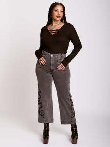 Nuevos Jeans Unisex Pintados y Teñidos a la Moda, Pantalones Vaqueros Anchos Elásticos de Estilo Urbano para Hombre y Mujer - Product Image 4