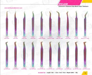 แหนบขนตาเหล็กบริสุทธิ์หลายสีทันสมัยน้ำหนักเบาใช้งานได้อย่างชำนาญราบรื่นและสะดวกสบาย - Product Image 6