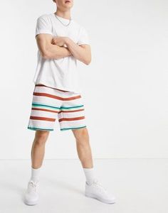 Shorts de bain imprimés pour hommes avec logo, taille mi-haute, cordon de serrage, style décontracté, en coton blanc - Product Image 3