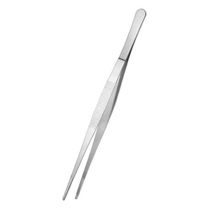 Steel Elbow Tweezers Aquarium <b>Clip</b> Long Tongs Non-slip Tweezers Forceps Pet Feeding Tools 1PC Lashes Tools Tweezers With Fiber - Product Image 5