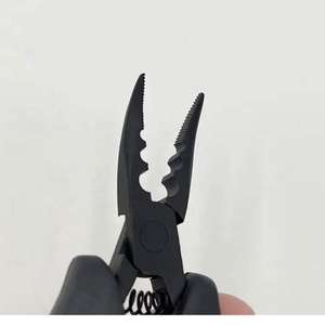 Hair Pliers Curved <b>Head</b> Teeth 3 Holes Micro and Nano Beads Ring Links Feather Hair Extension Tools Plier OEM Service - Product Image 4