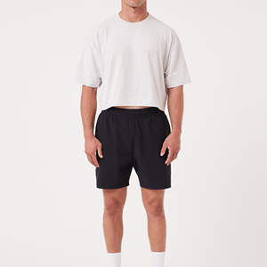 เสื้อยืดแขนสั้นทรงหลวมผ้าแคนวาสระบายอากาศได้ดี 100% ผ้าฝ้าย สำหรับผู้ชาย พร้อมบริการพิมพ์ลายตามสั่งแบบ OEM - Product Image 6