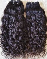Extensions de cheveux naturels bouclés indiens Remy, ondulations profondes, noirs, double trame, pointes pleines, teintables toutes couleurs, à tisser