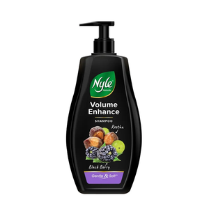 Shampooing volumateur enrichi en reetha, mûre et amla, formule douce pour hommes et femmes, pour des cheveux volumineux, nourrés et brillants. - Product Image 1