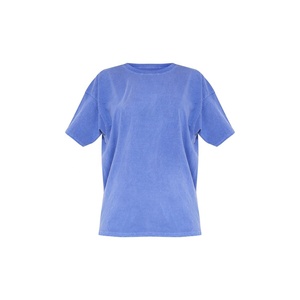 Heavyweight Women Acid Wash T Shirt 200 GSM Midweight Cotton Washed Street Fashion Tee OEM Factory Private Label - Product Image 5