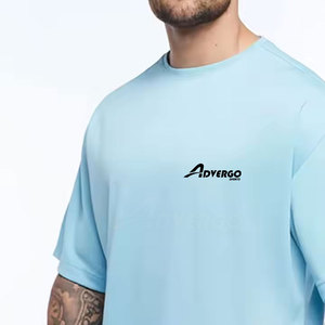 เสื้อยืดโอเวอร์ไซส์พิมพ์โลโก้ตามสั่ง ราคาถูก สำหรับผู้ชาย ผ้าฝ้าย 100% ทรงหลวม ใส่สบาย เหมาะสำหรับวิ่งออกกำลังกาย เสื้อยืดโอเวอร์ไซส์สำหรับผู้ชาย - Product Image 3