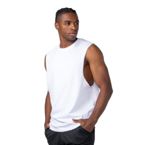 เสื้อกล้ามออกกำลังกายคุณภาพพรีเมียม ผ้าฝ้าย 100% ระบายอากาศได้ดี เป็นมิตรกับสิ่งแวดล้อม สำหรับเพาะกาย ขายส่ง รับสกรีนโลโก้ เสื้อกล้ามสำหรับฝึกซ้อมในยิม - Product Image 1