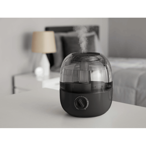 เครื่องทำความชื้นแบบอัลตราโซนิกขนาด 0.72 แกลลอน พร้อมรีโมทคอนโทรล แบบตั้งพื้น สแตนเลสสีดำ - Product Image 2