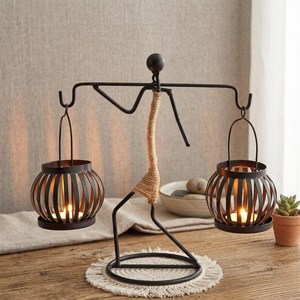 <b>Black</b> African Woman Candle Table Decorations Nordic Home Decor Metal Iron <b>Lanterns</b> and Candle Jars Candlestick Candle Holder UO - Product Image 3