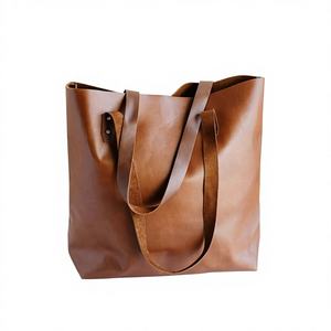 Bolso de Mano Casual para Mujer, Hecho a Mano, de Cuero Genuino, con Asas Resistentes, Cierre de Cremallera, Gran Capacidad, Resistente al Agua, Ecológico - Product Image 1