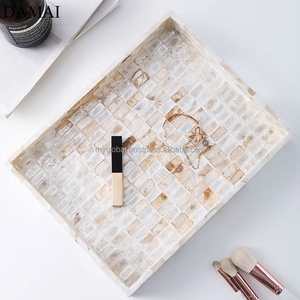 Bandejas redondas de lujo hechas a mano para madre de perla, decoración rectangular para el hogar, nuevo diseño, venta al por mayor - Product Image 5