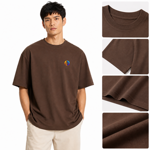 เสื้อยืดผู้ชายไซส์ใหญ่ ทรงหลวม ผ้าเนื้อนุ่ม สไตล์สตรีทแวร์ทันสมัย ใส่สบายในชีวิตประจำวัน เหมาะกับชุดลำลอง และสามารถสั่งทำได้ - Product Image 6