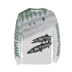 Maillots de pêche à manches longues pour hommes, vente en gros, chemises de pêche vierges à séchage rapide, vêtements de pêche OEM - Product Image 4