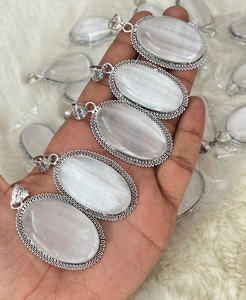 Superventas cristales de piedra natural heling piedra preciosa ágata verde ónix redondo oro ajuste curación posavasos colgante collar - Product Image 2