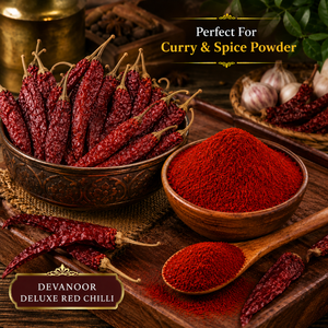 Chile Rojo Natural Devanoor Deluxe |   Pimientos secos enteros de primera calidad para cocina india, especias y polvo de curry, calidad de exportación - Product Image 4