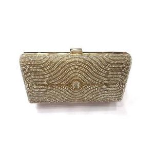 Handcrafted Indian Luxury Casual Daily Fashion Accessory Colorful Glass <b>Beaded</b> Baguette Handle Bag Durable <b>Crystal</b> Art Accessory - Product Image 1