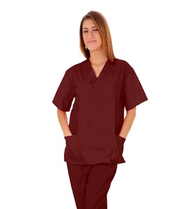 Ensembles de gommage d'infirmière en coton 2 pièces les plus vendus uniformes médicaux de protection avec vêtements de travail hospitaliers pour le personnel de santé - Product Image 1