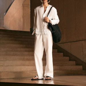 Hot Sale Men Co-Ord <b>Set</b> Breathable Summer Casual Solid Fleece High Quality Outdoor Use - Product Image 5