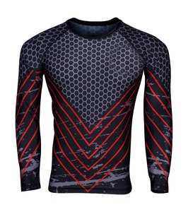 Black Color Rush Guard <b>Long</b> <b>Sleeve</b> Surf Clothing Quick Dry Rash <b>Vest</b> Uv Protection Rash Guard Surfing Rash Guard For Men - Product Image 3