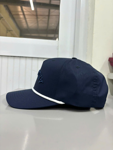 Mid Profile Solid Performance Rope Hats With 3D Embroidery Logo Custom Design Outdoor <b>Caps</b> For Brand Curvel Brim Adult <b>Navy</b> Hats - Product Image 4