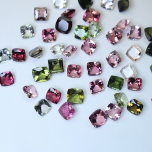 Turmalina Natural de Alta Calidad, Corte Cojín, Multicolor (Rosa, Verde), Piedras Preciosas Sueltas para Joyería, Lote al por Mayor - Product Image 6