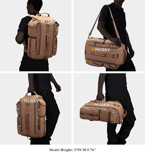 HUSKY SPORTSWEAR High Quality Polyester Convertible <b>Backpack</b> Duffel Zipper Hasp Camouflage 36-56L USB Charging Comfortable Fit - Product Image 4