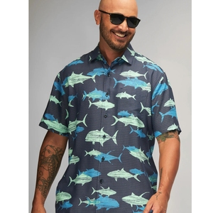 Camisa con estampado Aloha de moda para hombre, elegante conjunto de ropa urbana de verano - Product Image 2
