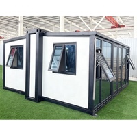 Conteneur de bureau plat de 20 pieds, Bâtiment de bureau modulaire préfabriqué en conteneurs, Maison conteneur de stockage à deux chambres